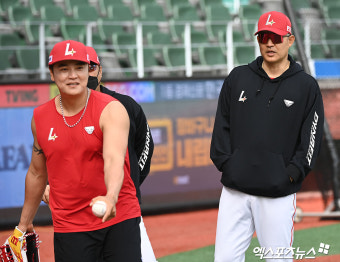 이숭용 감독 '추신수를 투수로?'[포토]