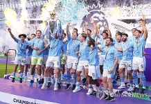 맨시티, EPL 최초 4연패 신화 썼다...웨스트햄 3-1 완파→아스널 따돌리고 우승컵 번쩍