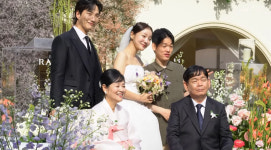 김기리문지인, 결혼식 비하인드…백지영 축가→부케 받은 박위까지