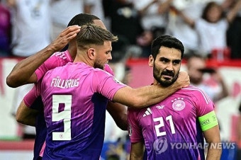'우승 후보' 독일, 16강 선착...무시알라·귄도안 연속골로 헝가리 2-0 제압 [유로2024 리뷰]