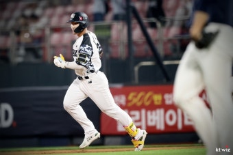 KT Wiz 신인 안현민, 프로야구 타율·출루율·장타율 1위에 올라 OPS 1.118로 주목
