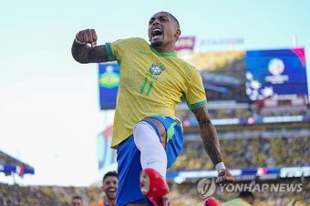 8강 상대가 우루과이라니…'하피냐 환상 FK' 브라질, 콜롬비아와 1-1 '통한의 무승부' [코파 아메리카 리뷰]