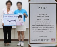 임영웅 팬클럽 함께하는 김포영웅시대, 김포우리병원에 350만 원 기부