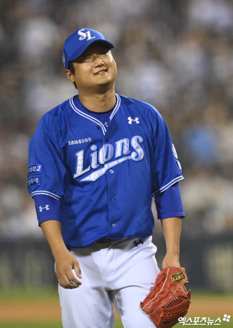 '왼쪽 발목 통증→8구 투구 후 교체' 삼성 최지광, 큰 부상 피했다...