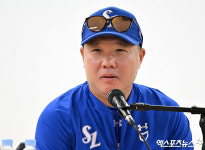 박진만 감독 촉 왔나, '2번 윤정빈' 기용…3년 만에 PS, 삼성 선발 라인업 발표 [PO1]