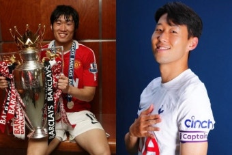 손흥민·박지성, '헌신의 아이콘' 등극…축구 역사상 이타적인 선수 10명 나란히 선정