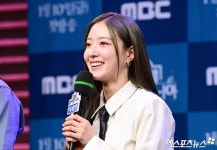 모텔캘리 이세영 혼혈 캐릭터, 염색하고 컬러렌즈 착용 [엑s 현장]