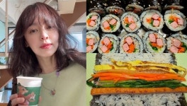 돌싱 강성연, 子 위해 엄마표 김밥 준비...다른 거 싸달라고 [★해시태그]