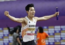 남자 400m 계주, 세계육상릴레이선수권서 '한국신기록'…패자부활전서 세계선수권행 도전