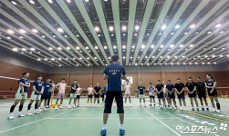 국가대표스포츠배드민턴센터픽미픽미아이스 | 훈련 전 미팅을 갖는 배드민턴 국가대표팀[포토]