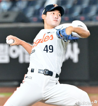 윤산흠 ‘한화의 두 번째 투수’[포토]
