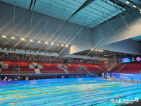 주차장에 이런 대형 수영장 지어졌다고? …세계수영선수권대회 아레나 직접 가봤습니다 [싱가포르 현장]