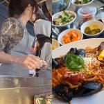 신보공예구내식당 | 르세라핌, '스파게티' 대박에 깜짝 이벤트…하이브 구내식당 배식 나섰다