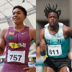 한국 육상 쌍끌이 대박 터졌다! '100m 9초대' 성큼…비웨사 한국 기록 2위 10초13 작성→나마디 조엘진 개인 최고 해냈다
