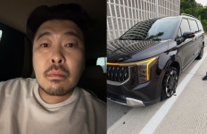김기방, 주행 중 타이어 펑크 사고 후…"매니저도 무사해"
