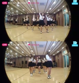 'V앱' 러블리즈, 컴백 '아츄' 무대 최초 공개...'완전체 위엄'