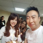박명수, 써니·박지윤과 즐거운 생일파티 