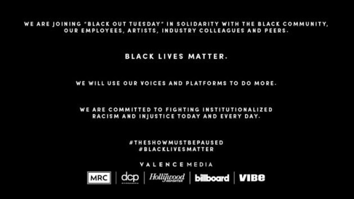 '블랙아웃튜스데이', 세계 3대 음반사 동참한 미국 흑인 사망 추모 물결[종합] | 포토뉴스