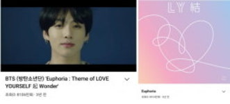 방탄소년단 정국, 유포리아 장마에 듣기 좋은 K-팝 인도 매체 선정