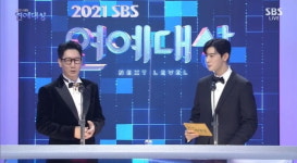 지석진 유재석 코로나 증상 경미하다, 괜찮더라 (2021 SBS 연예대상)