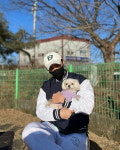 류이서, ♥전진 팔각모자 쓰고 카페 데이트…개엄마·개아빠의 하루 [TEN★]