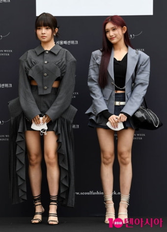 [TEN 포토] 아이브 레이-이서 '생애 첫 서울패션위크 참석'