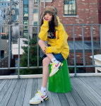 산다라박, 옥상 OOTD…4월에 군밤장수 모자 [TEN★]