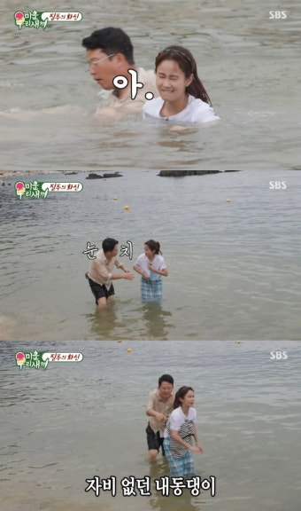 [종합] 속옷 다 비치는데…김준호, 김지민 내동댕이에 비난 세례→사과 ('미우새')