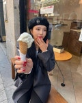 레드벨벳 조이, 베레모 조합은 사랑…젤라또 먹는 입은 귀엽네[TEN★]