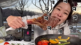 김태현♥ 미자 원시인 뼈 들고 시골서 고기 먹방→김치 없인 느끼해(미자네 주막)