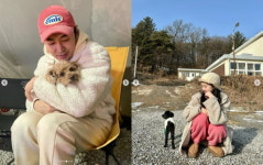 전진♥ 류이서, 눈 쌓인 캠핑장에서 꽁냥꽁냥...행복한 미소