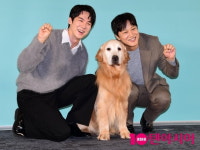 [TEN 포토] 유연석-차태현 멍뭉이 주인공 루니와 함께