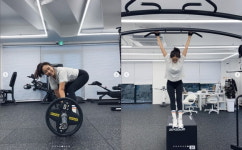 제주댁 진재영, 피지컬100으로 열심히 운동중...매일 밤 기절모드