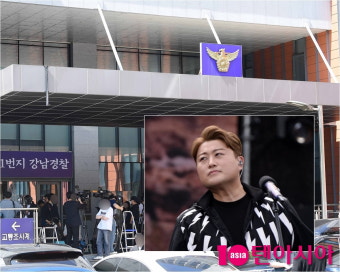 '포토라인 안 선' 김호중, 