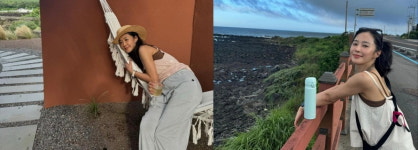 유리, 방파제 인증샷 논란 후 근황…여전히 제주서 여유 만끽