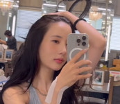한서희, 男배우와 사생활 대화 유출 그 후…유명 헤어숍서 당당 근황[TEN이슈]