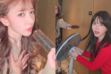 연출·기획 르세라핌…머리빗 마이크 삼아 아파트 챌린지, 로제도 하트 꾹