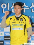 [b11포토] 안용우, 전남의 새내기입니다~!