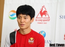 [b11포토] 고광민, 연습때만큼만 하고 싶습니다.