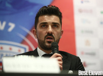 [B11포토] 취재진의 질문에 답하는 다비드 비야