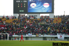  [B11포토] 파주스타디움에 집결한 인도네시아 응원단 