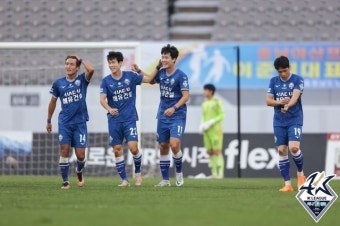 [b11 현장] 박대훈 결승골… 끝까지 포기하지 않던 충남아산, 충북청주에 3-2 극적 역전승