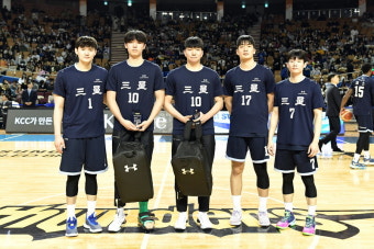 ‘미래의 KBL 스타 육성’ 삼성, 제23회 김현준 농구장학금 전달식 거행