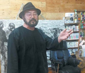 뉠 땅 없는 막장 인생을 그림으로 토해냈다