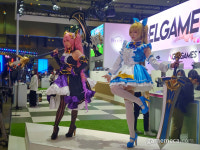 [포토] 엔젤게임즈 부스를 빛낸 4인의 부스모델 화보