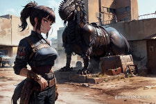 [AI야 소녀를 그려줘] 이거 폴아웃: 뉴 베가스... 맞죠?