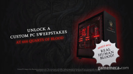 디아블로 4, 진짜 인간의 피로 채워진 수냉식 PC 공개