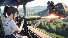 [AI야 소녀를 그려줘] 살인 기차... 추-추 찰스다!