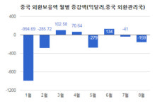 중국 무역흑자 속 보유외환 두달 연속 감소...자본유출 우려 커져