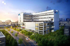 수원산업단지 DH 테크타워 크로스 드라이브 집중조명